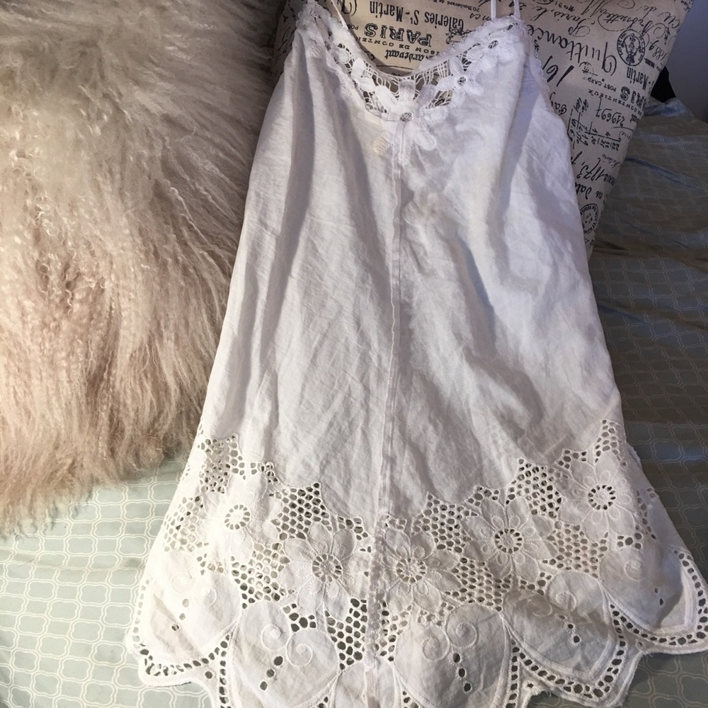 White night gown